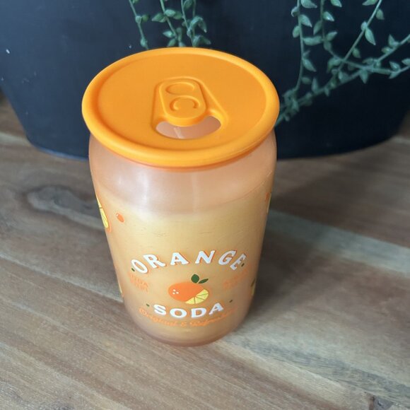 Candle Glass Jar Orange Soda - Picture 4 of 5